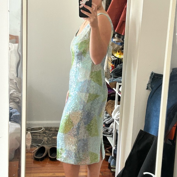 Vintage Frank Usher Sequin Cocktail Dress - Picture 3 of 4